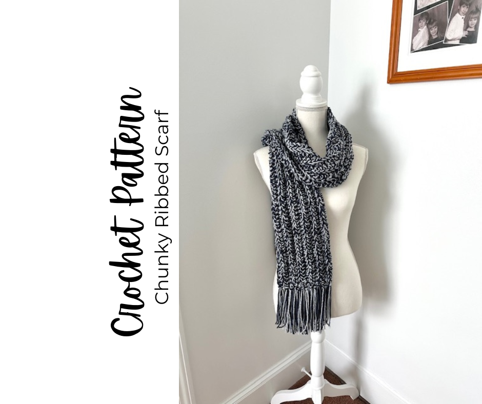 Chunky Ribbed Scarf Pattern