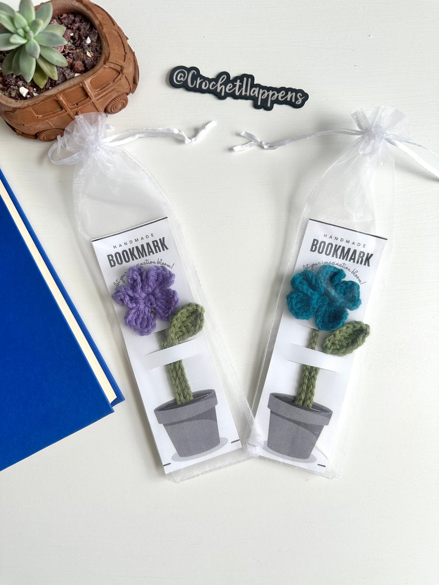 Crochet Flower Bookmark