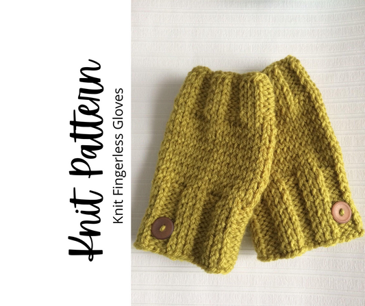 Knit Fingerless Gloves Pattern