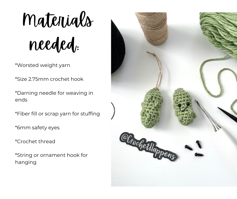 Pickle Crochet Pattern