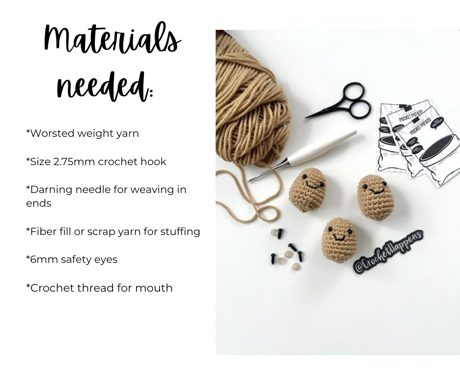 Pocket Potato Crochet Pattern