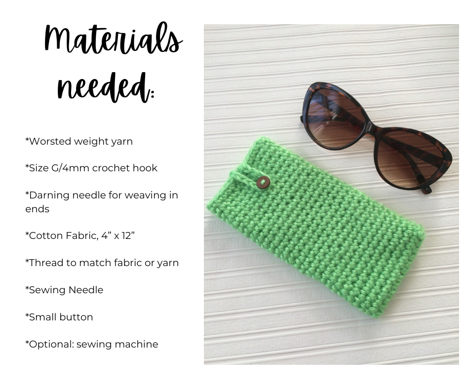 Fabric Lined Sunglasses Case Pattern