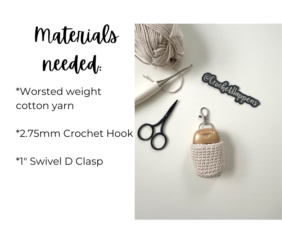 Hand Sanitizer Keychain Pattern