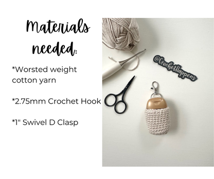 Hand Sanitizer Keychain Pattern