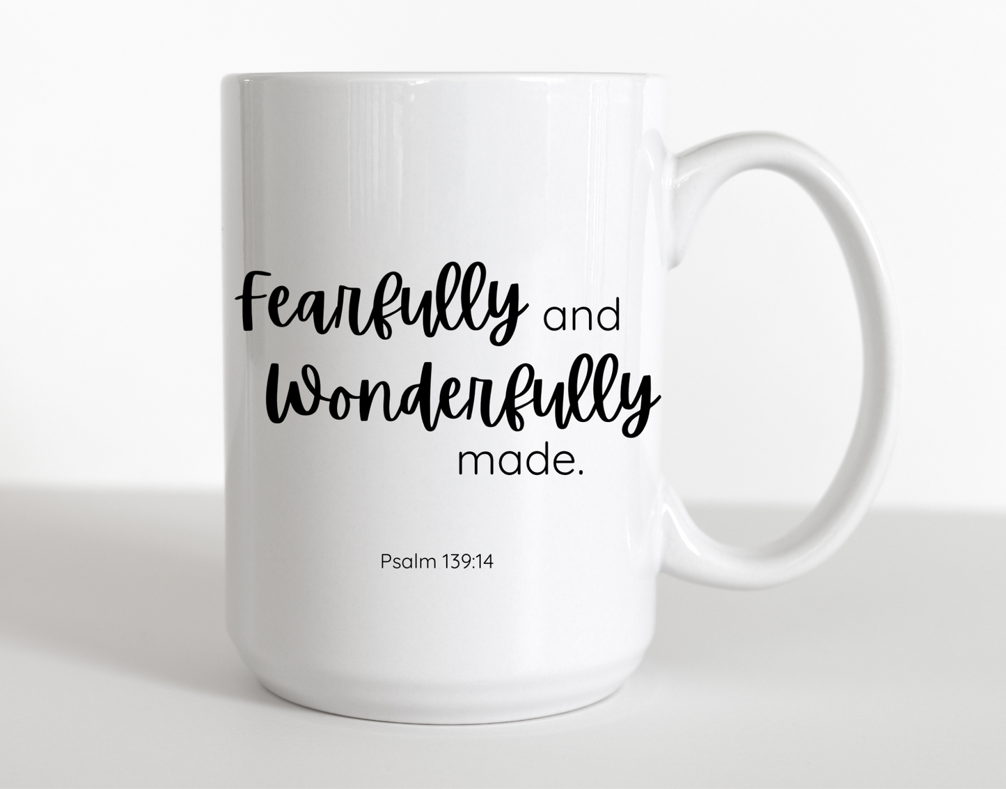 "Fearfully and Wonderfully Made" Psalm 139:14 Mug