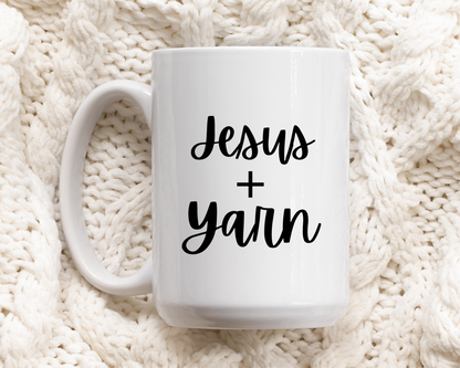 "Jesus + Yarn" Mug