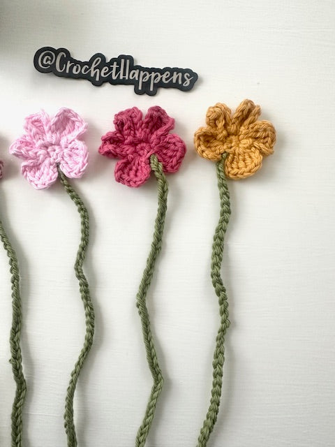 Crochet Flower Bookmark