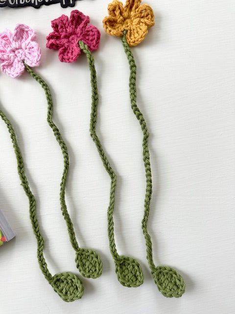 Crochet Flower Bookmark