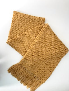 Crocheted Easy Peasy Lemon Squeezy Scarf Pattern