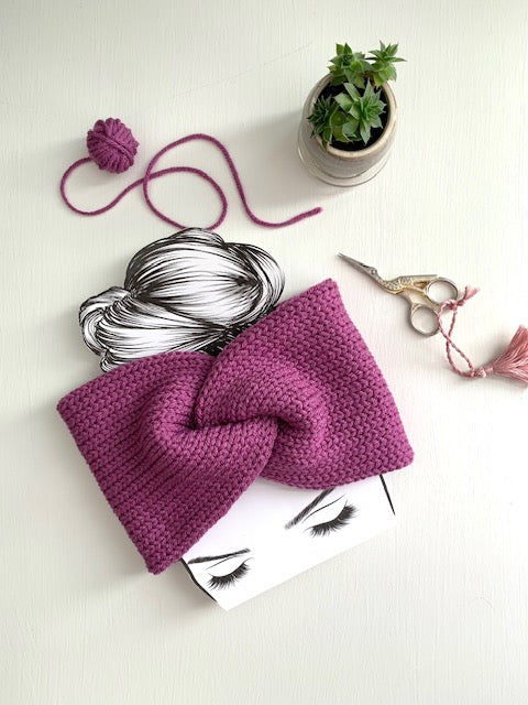 Twisted Ear Warmer - Mixed Berry