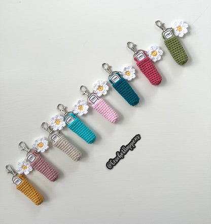 Daisy Lip Balm Keychain