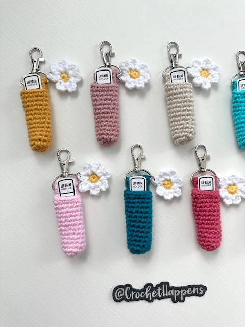 Daisy Lip Balm Keychain