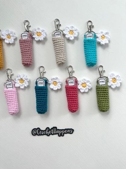 Daisy Lip Balm Keychain