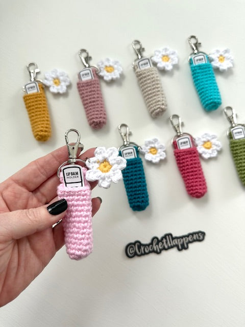 Daisy Lip Balm Keychain