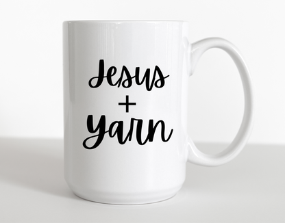 "Jesus + Yarn" Mug